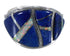 Southwestern Lapis And Opal Inlay Silver Ring Size 6 EX44779